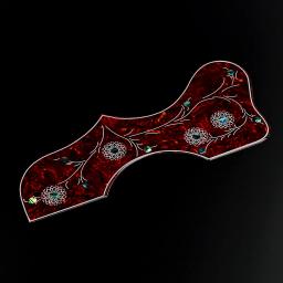 Acústico e Acústico Pickguard Guitar, Abalone Inlay Flower Pickguard, 2.5mm de espessura, guitarra peças e acessórios - Image 3