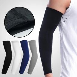 Secagem Rápida Elastic Sunscreen Braço Tampa, Elastic UV Cover, Luva De Basquete, Cotovelo Esportes Proteção, L7A1 - Image 1