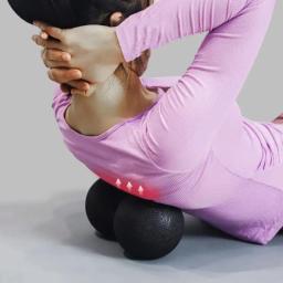 1pc fáscia bola dupla bola muscular pé relaxamento yoga fitness bola massagem pescoço reabilitação - Image 1