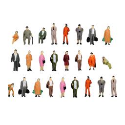 Conjunto de 25 pessoas figuras, trilho modelo, trabalho ferroviário, escala 1:87 ho - Image 6