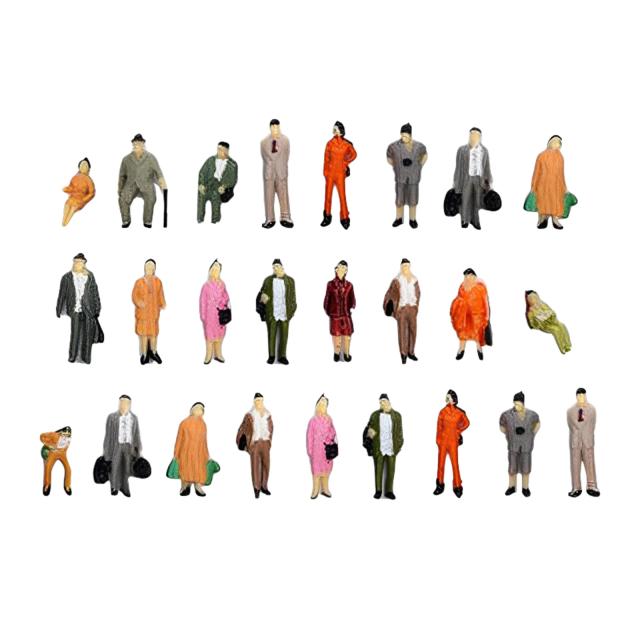 Conjunto de 25 Figuras para Cenário Ferroviário em Escala 1:87 HO