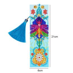 5d diy diamante pintura marcador especial em forma de diamante arte mosaico couro borla livro marcas diamante bordado ponto cruz novo - Image 6