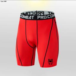 Calções Esportivos de Secagem Rápida Masculina, Fitness, Exercício, Treinamento, Menino, Correndo, Estiramento, Malha, Respirável, Calças Justas de Ciclismo, Leggings, MMA - Image 5