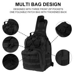 Sacos de ombro táticos para caminhadas, mochila trekking, escalada esportiva, acampamento, caça, mochila, pesca ao ar livre, saco de peito - Image 5