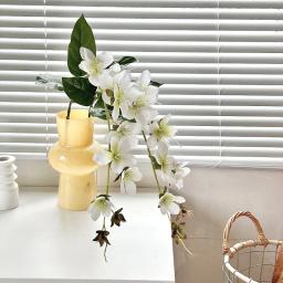 Impressão 3D Artificial Jasmine Fake Flores, Arranjo De Flores De Vaso, Ornamento De Paisagem, Decoração De Casa, Pesca - Image 1