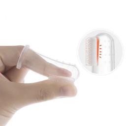 Silicone Dedo Toothbrushes para Pet, escovas macias, escova do cão, mau hálito, tártaro dentes cuidado ferramenta, gato limpeza Scrub, Silicone Pet Supplies - Image 3