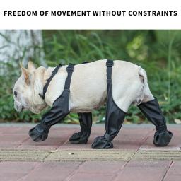 Sapato impermeável para animais, botas antiderrapantes, sapatos para cães, filhotes e animais, botas de chuva, cães pequenos, médios e grandes, acessórios para animais - Image 2