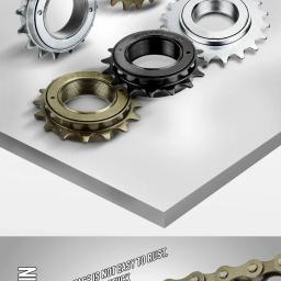 Vg sports 16t 18t 20t 22t 24t 34mm peça de roda dentada de roda livre de bicicleta de velocidade única para bmx 1 velocidade engrenagem de cog acessórios de bicicleta - Image 3