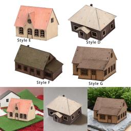 Kits De Modelo De Construção De Madeira Para Casa Em Miniatura, Cena De Loja Europeia, Arquitetura Rural, Modelo De Montagem, 1: 72 - Image 1