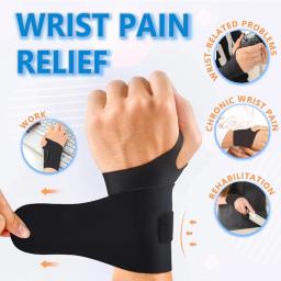 Protetor de pulso elástico ultrafino, adequado para ambas as mãos para evitar artrite de entorse, esportes, fitness, 1pc - Image 2