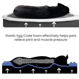 Colchão lavável para animais com zíper, Cama para cães, Almofada para dormir, Almofada para cães pequenos e médios, Removível - Image 3