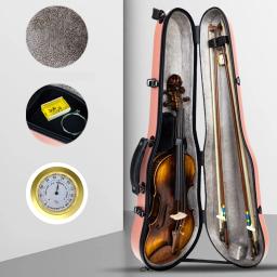 Luz De Fibra De Carbono Violino Hard Case com Spectrum Bag, Fiddler Saco De Armazenamento, Shell Duro Armazenamento Proteger, Mochila, Alta Qualidade - Image 4