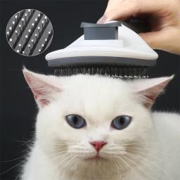 Escova automática da remoção do cabelo do animal de estimação, cão e gato pente, aço inoxidável, limpeza e grooming suprimentos - Image 2