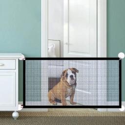 Engenhoso Cerca Do Cão Malha, Indoor e Outdoor Seguro Pet Gate, Gabinete de Segurança, Suprimentos do bebê - Image 1