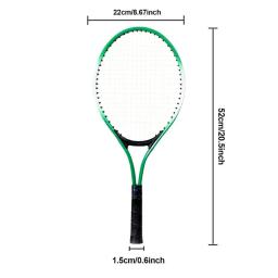 2 pçs crianças esportes ao ar livre raquetes de tênis corda de tênis com 1 bola de tênis para badminton - Image 6