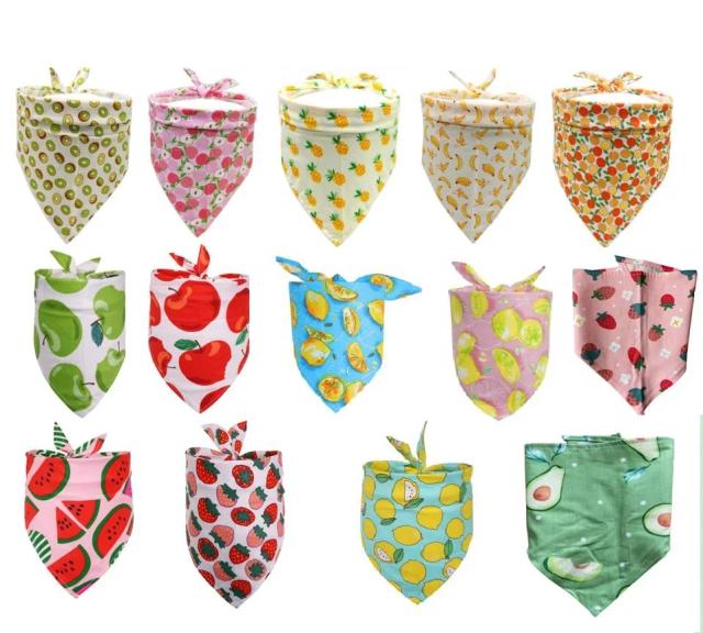 Bandana de Algodão para Cães e Cachorros - Lote com 100 Peças, Acessórios de Grooming para Pets