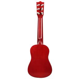 Instrumento musical ukulele de 6 cordas para crianças, mini guitarra portátil, 21 polegadas, presente, suprimentos de instrumentos musicais - Image 5