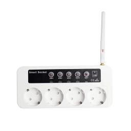 Gsm sms inteligente controle remoto interruptor de alimentação tomada jack 4 canal porto SC4-GSM-GT para controle temperatura água aquecimento - Image 2