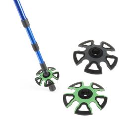 Vara de trekking cesta de neve 9cm cesta de floco de neve cestas de pólo de esqui caminhadas varas acessórios para trekking caminhada ao ar livre escalada - Image 2