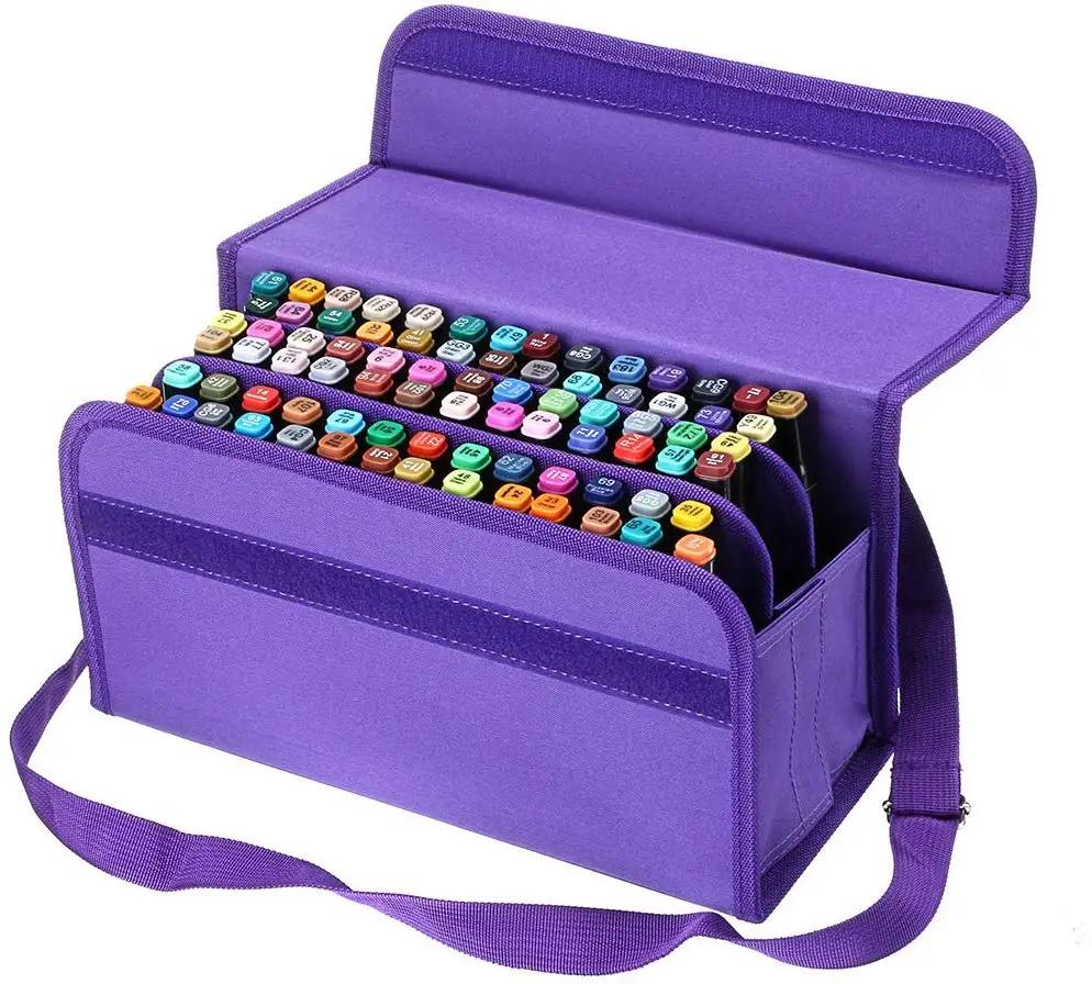 Permanent Paint Marker Case, Marcadores Bolsa de Transporte, Suporte para Álcool Marcador e Art Sketch Marker, Novo, 80, 120, 171 Slots - Image 1