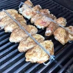Trilhos planos para grelhar asas de frango, acessórios para churrasqueira, ferramentas para grelhar, piquenique ao ar livre, camping, fixação - Image 2