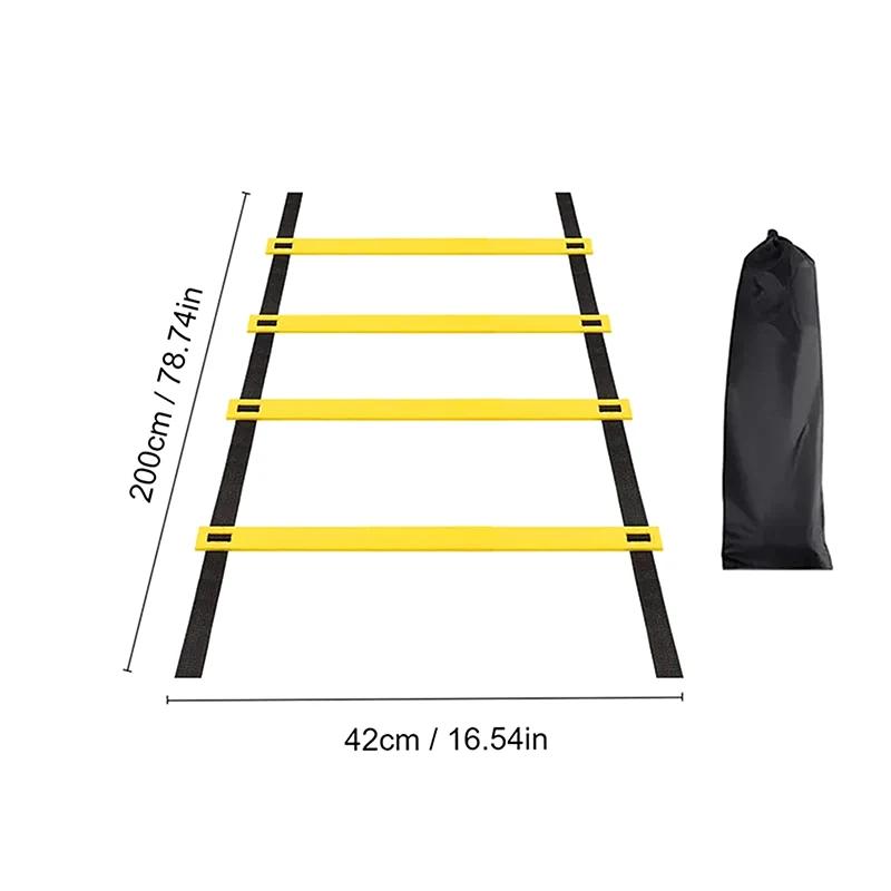 Equipamento De Escada De Agilidade Correias De Nylon Para Treinamento De Velocidade E Esportes, Treinamento De Futebol De Flexibilidade, Escada De Energia - Image 1