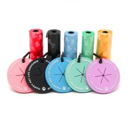 suporte para saco cocô cachorro, ecológico, pvc, dispensador saco lixo para cães, clipe mãos-livres - Image 5