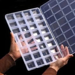 Caixa De Armazenamento De Jóias De Plástico Transparente, compartimento, Recipiente Ajustável, Caixas, Contas, Anel, Brinco, Caso Organizador, 8 Estilos - Image 1