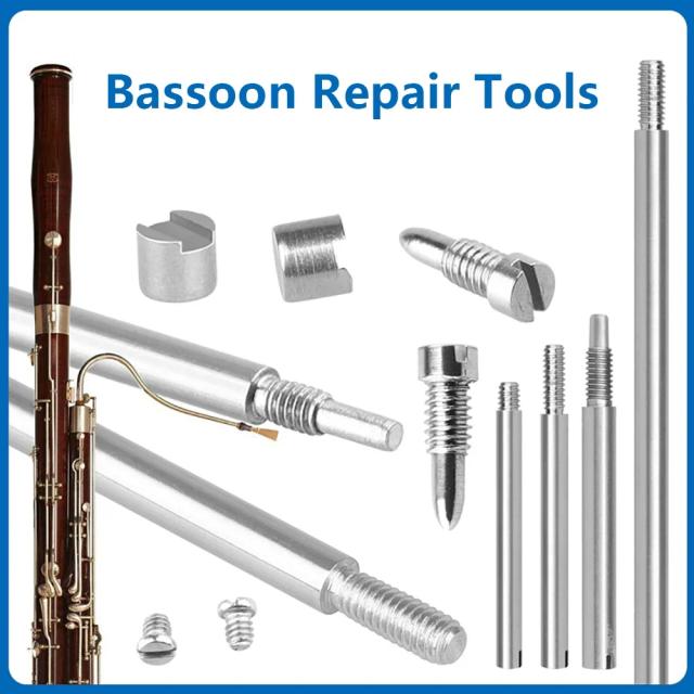 Kit Completo de Reparação para Fagote com 70 Peças, incluindo Parafusos e Eixo Rod - Acessórios de Manutenção para Instrumentos Musicais