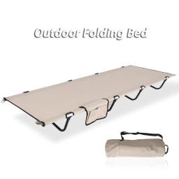 Cama dobrável ultra leve, Liga de alumínio, Cama marcha ao ar livre, Cama Oxford Cloth Camping - Image 1