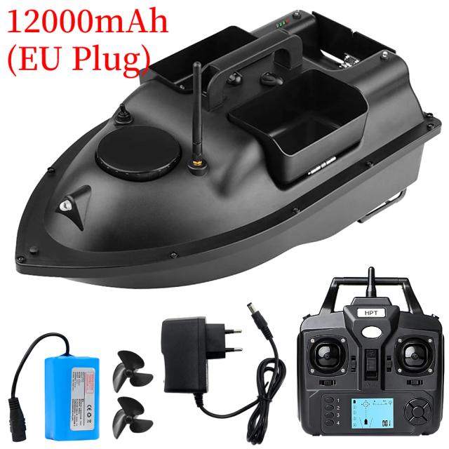 Isca de Pesca com GPS e Controle Remoto, Barco RC de Alta Velocidade com Carga de 2kg e Alcance de 400-500m, Ideal para Pesca Noturna