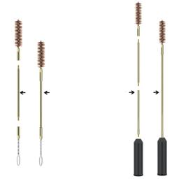 Kit de ferramentas de limpeza e manutenção de armas de fogo, escova, armas de fogo, airsoft, barril de 6 peças, 9mm, Ar15, M4 - Image 5