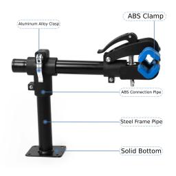 Ajustável Wall Mount bicicleta Rack, Bike Repair Stand, Home Manutenção Clamp Holder, Garagem Mecânico Workstand, Clamp Clip - Image 2