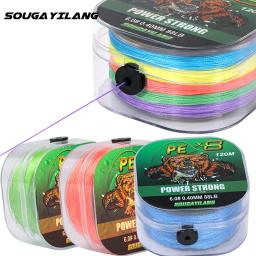 Sougayilang-Trançado Fishing Line, afundando resistência à abrasão, Japão Fishing Lines, 8 Strand, X8, 120m, 0.12-0.40mm - Image 2