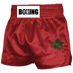 Roupas de Artes Marciais para Homem e Mulher, Bandeira Marroquina, Muay Thai, Shorts Boxe, Luta Sanda - Image 2