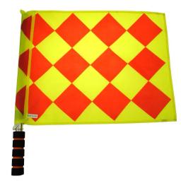 2 pçs futebol árbitro bandeiras esportes linesman fair play bandeira conjunto equipamento do árbitro de futebol com saco de armazenamento para o futebol de futebol - Image 4