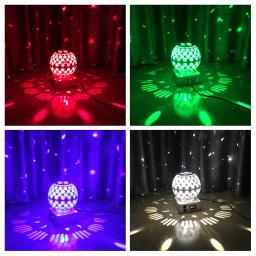 Bola mágica led portátil profissional ktv piscando efeito de iluminação de palco com controle remoto para luci led discoteca dmx - Image 6