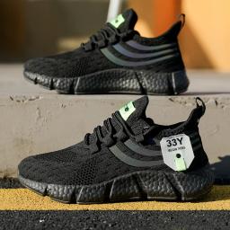 Homens tênis casuais verão respirável sapatos esportivos leve malha ao ar livre tênis de corrida atlético jogging tenis sapatos caminhada - Image 6