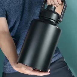 Garrafa térmica portátil dupla de aço inoxidável, escalada ao ar livre, camping, esporte, garrafa de vácuo, caneca térmica, grande capacidade, 2 l, 3 l - Image 3