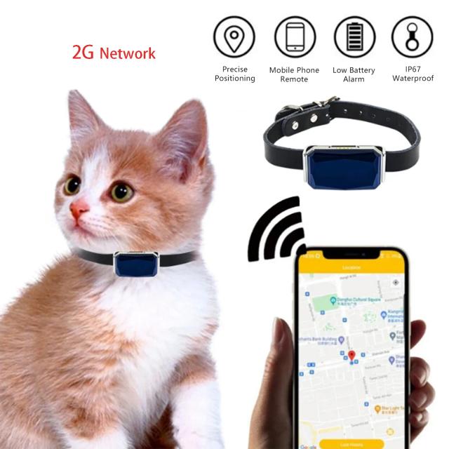 Localizador Mini G12 Impermeável para Pets com GPS, GSM e WiFi - Coleira para Cachorros e Gatos, Requer Cartão SIM, IP67 e Tecnologia de Localização