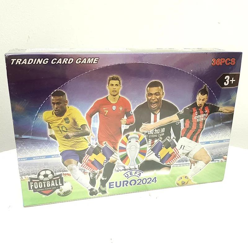 Football Star Cards Collection, Cristiano Ronaldo, Leo, Messi, Mbappé, Lottin, brinquedos Rare Game, Natal, aniversário, 180 pcs - Image 1