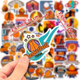 Desenhos animados Basquete Adesivo, Trendy Cool, Esporte motivacional, Slam Dunk, 50pcs - Image 6