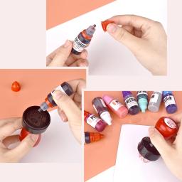 Tinta fotossensível especial para roupas, secagem rápida, tinta de estampagem, tinta têxtil, impermeável, impressão, não se desvanecendo para estudantes, 10ml - Image 6