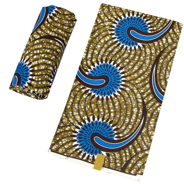 Tecido de Cera Dupla Face de Alta Qualidade para Vestidos de Festa Africanos e Artesanato de Costura porte S-1