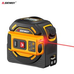 Medidor de distância a laser digital, roleta eletrônica, fita métrica inoxidável, 3in 1 - Image 6