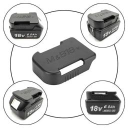 5/10 pçs suporte da bateria para makita para bosch 14.4v 18v ferramenta montagens de bateria suporte quente forte preto titular ferramenta montagens de bateria - Image 3