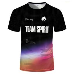 Respirável Team Spirit Jersey T-Shirt, Esports Player, Donk Uniforme, Men's Tshirt, Boy's Training, Fans Fashion Tee, Novo, 2024 - Image 6