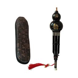 Hulusi-Flauta Chinesa com Bolsa De Armazenamento, Instrumento Musical Étnico Artesanal, Instrumento de Sopro, Bambu para Iniciantes e Estudantes, Presente - Image 2