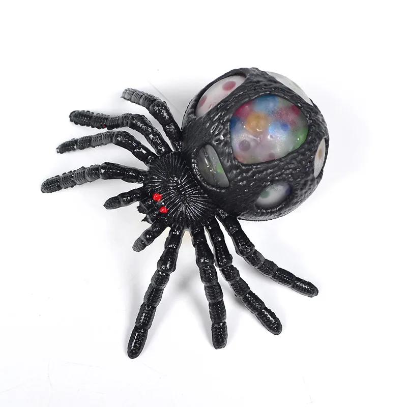 Black Spider Squeeze Toy para Crianças, Horror Colorido, Anti Stress Ball, Brinquedos de Descompressão Adultos, Presente de Halloween, 1Pc - Image 1