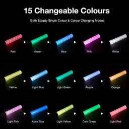 Switchable LED Light Sticks para Festas, 15 Cores, LED Glow Sticks para Concertos, Celebrações de Casamentos - Image 5